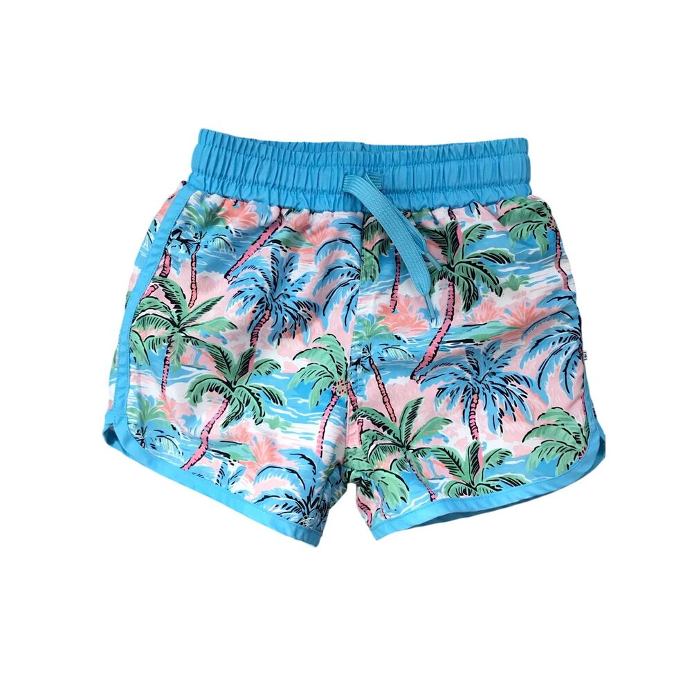 Caden Lane Tropical Palm Trees Swim Trunks Size 2
